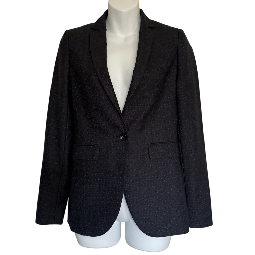 Massimo Dutti Italian Fabric Wool Single Button Blazer Size 2